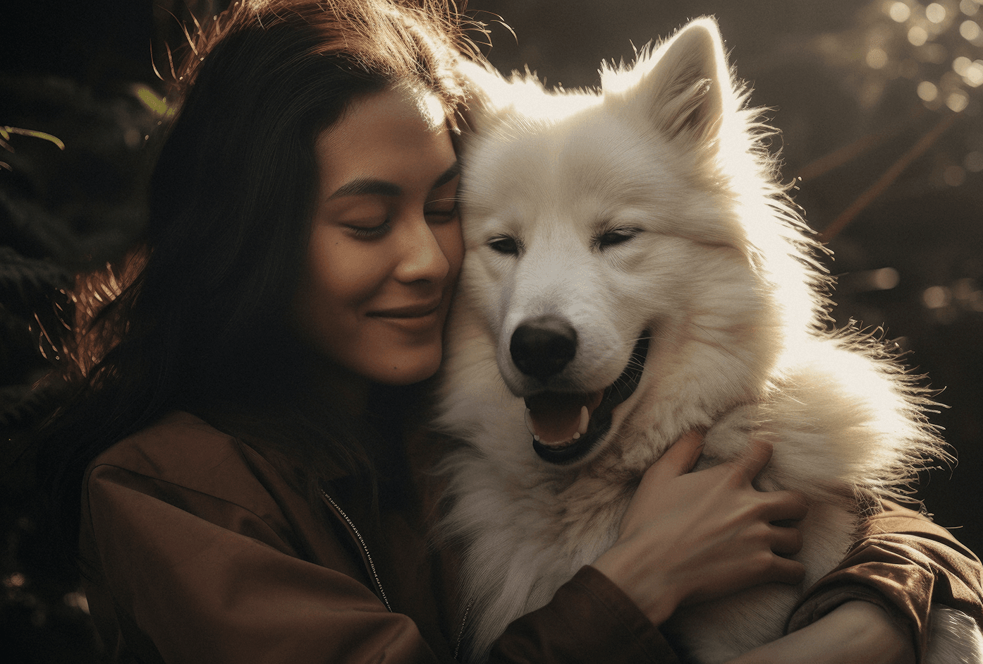 37-portrait-femme-chien-sepia-Exemple visuel – Source Freepik