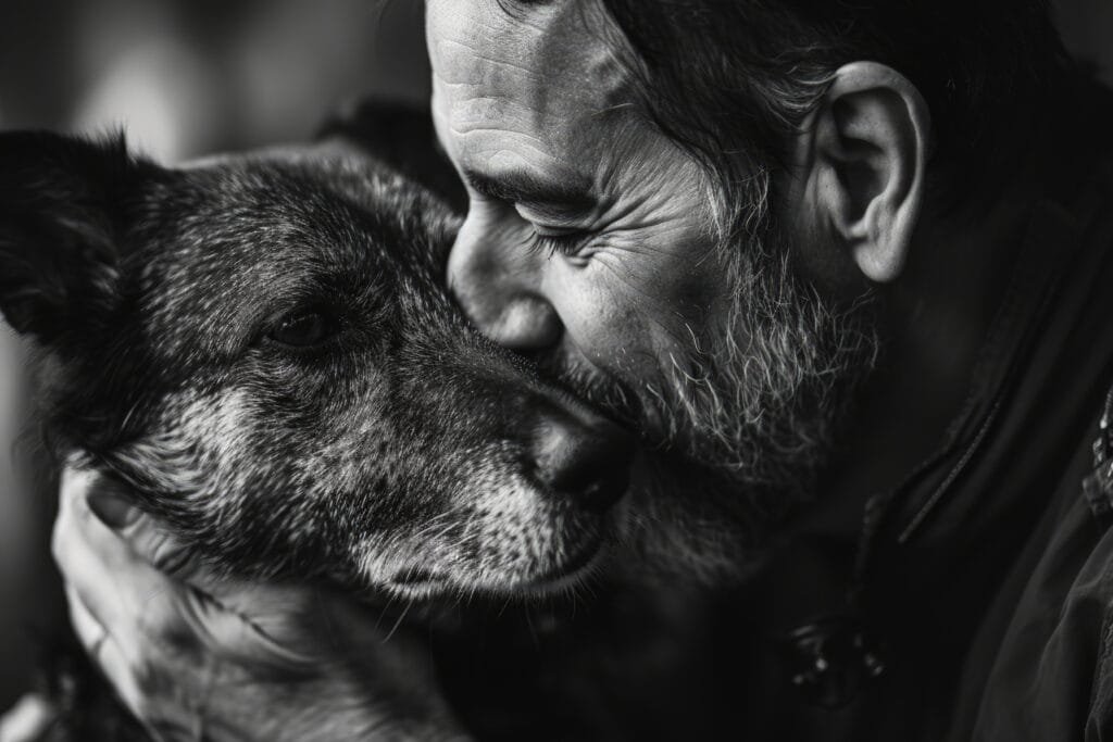 39-noir-blanc-portrait-person-kissing-dog