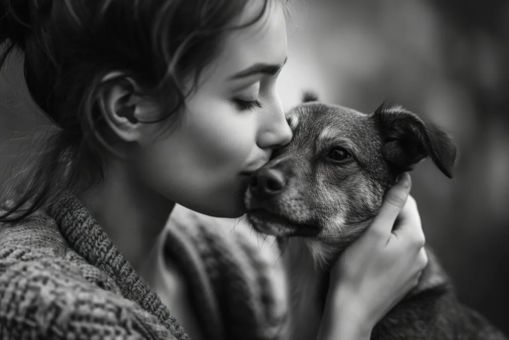 complicité femme avec son chien