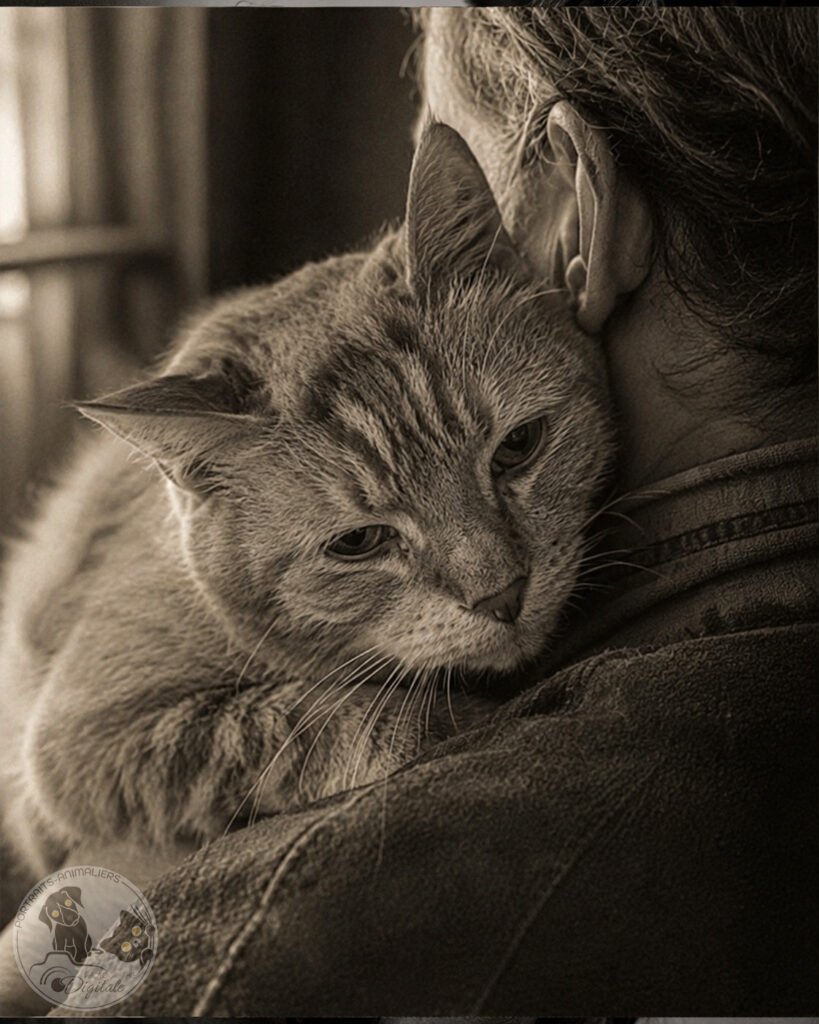 chat dans les bras de son maître-portraits-animaliers-